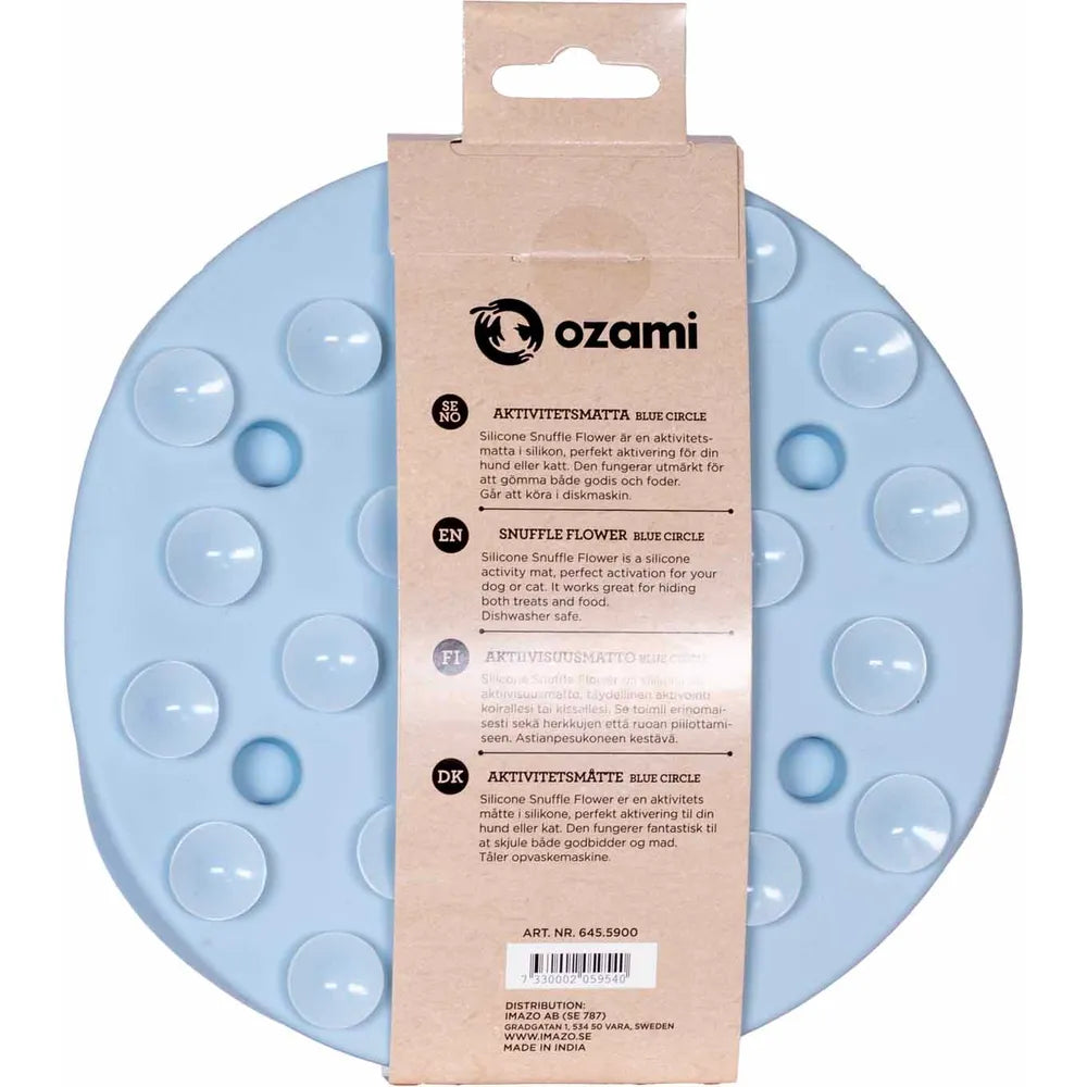 Silicone Snuffle Flower Blue Circle 21x21cm