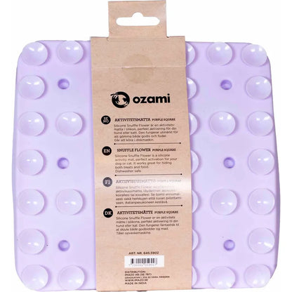 Silicone Snuffle Flower Purple Square 20x20cm
