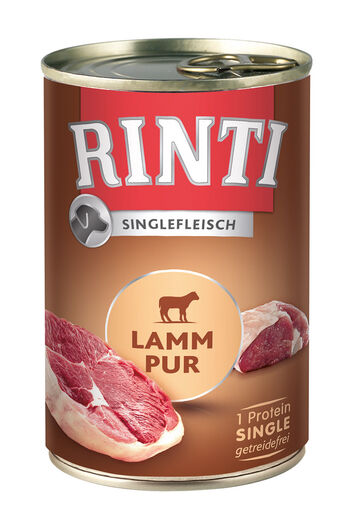 Rinti Singlefleisch Pur Lammas 400g (yksi liha)